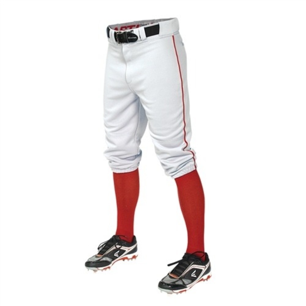 403. Easton Men's Pro Plus Piped Baseball Knickers Size XXL White Pants